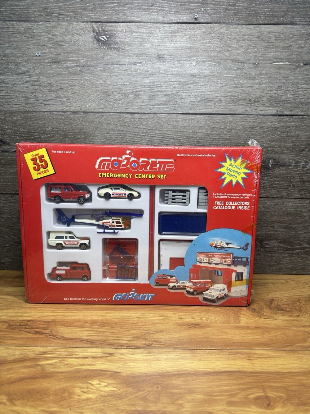 Majorette Majokit France Emergency Center Set 35 Pc Die Cast Vehicle